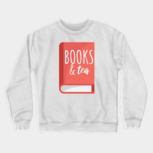 Bookworm books & tea Crewneck Sweatshirt